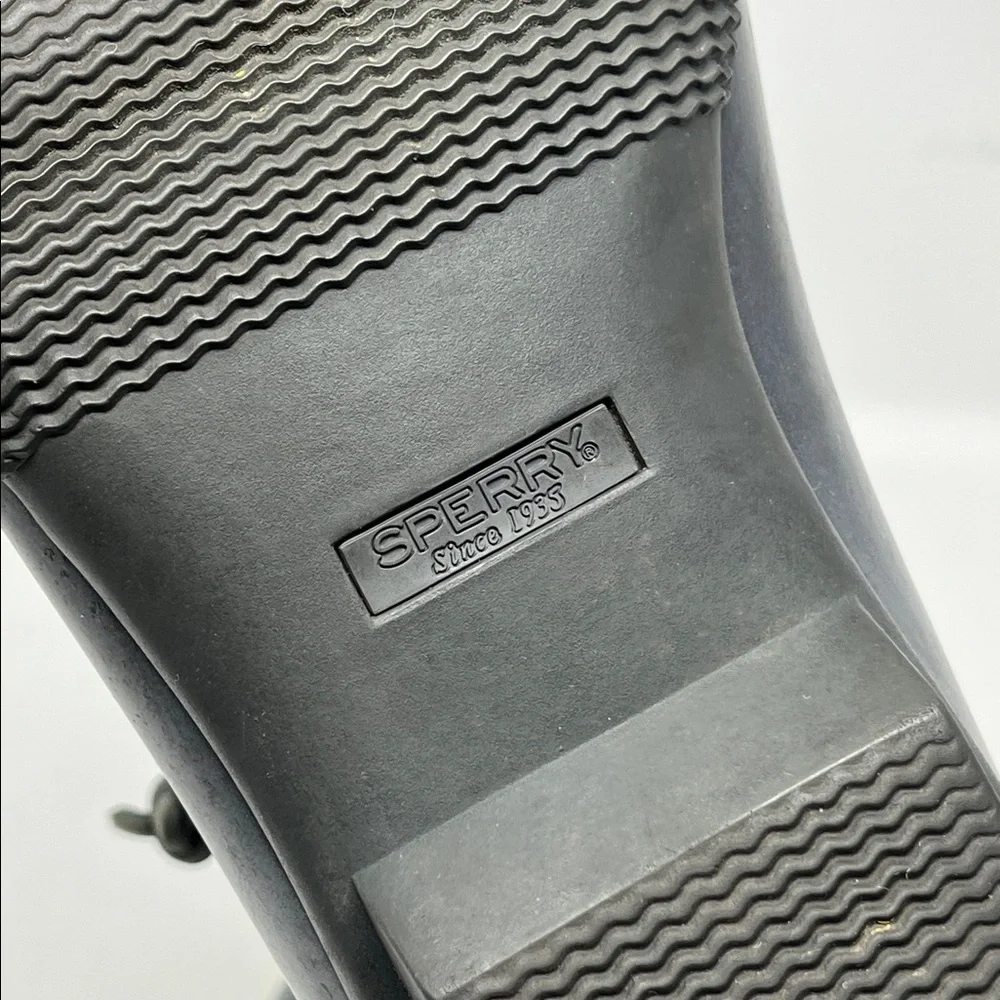 SPERRY Saltwater Silver Puff Nylon Quilted Waterproof Duck Boot Pewter Sz 8